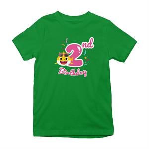 Baby Shark Pink 2nd Birthday Kid's T-Shirt