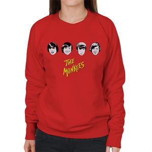 The Monkees Band Members Faces Women's Sweatshirt