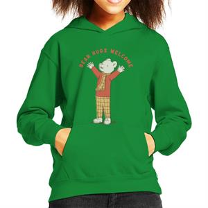 Rupert Bear Hugs Welcome Kid's Hooded Sweatshirt