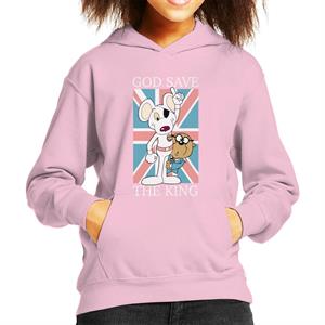 Danger Mouse God Save The King Union Jack Kid's Hooded Sweatshirt