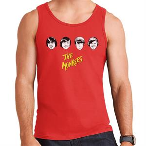 The Monkees Band Members Faces Men's Vest