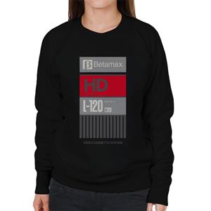 Betamax Grey B Logo High Definition Women's Sweatshirt