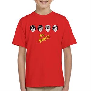 The Monkees Band Members Faces Kid's T-Shirt