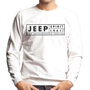 Jeep Spirit 1941 Estd For Adventurous Souls Dark Logo Men's Sweatshirt