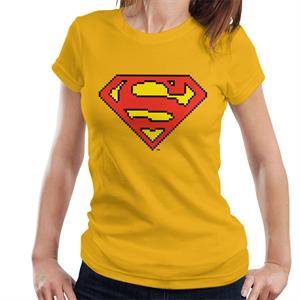 Superman Pixelated Logo Women's T-Shirt