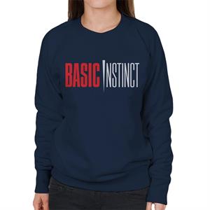 Basic Instinct Red And White Logo Women's Sweatshirt