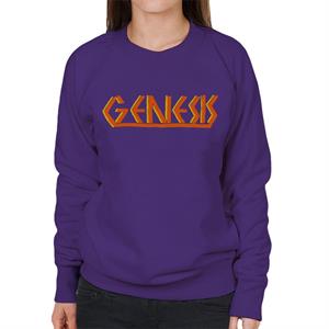 Genesis Band Vintage Orange Logo Women's Sweatshirt