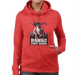 Rambo First Blood Forest Hunt Women's Hooded Sweatshirt