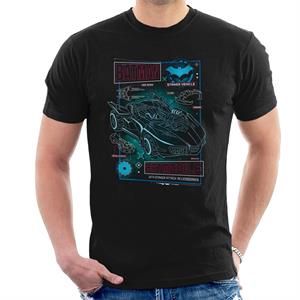 Batman Batmobile Blueprint Men's T-Shirt