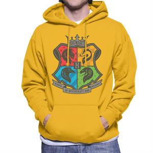 Harry Potter Hogwarts School Of Witchcraft And Wizardry Mascots Men's Hooded Sweatshirt