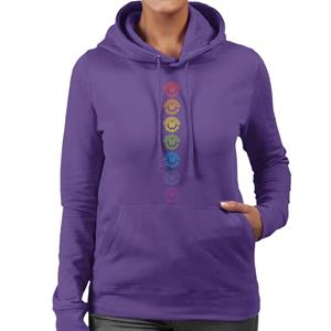 Rainbow 7 Colours Logo 50 Years Anniversary Women's Hooded Sweatshirt