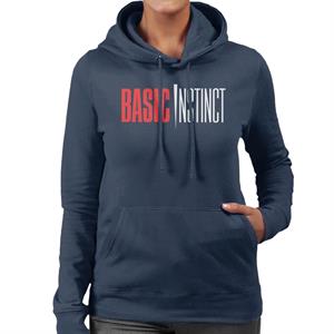 Basic Instinct Red And White Logo Women's Hooded Sweatshirt