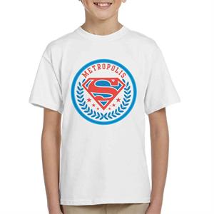 Superman Comic Metropolis Logo Kid's T-Shirt