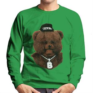 Rainbow 1972 Bungle The Bear Wearing Bling Men's Sweatshirt