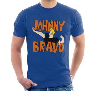Johnny Bravo Side Pose Logo Men's T-Shirt