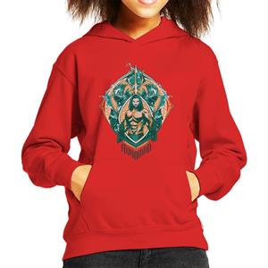 Aquaman Vs Karathen The Sea Monster Kid's Hooded Sweatshirt