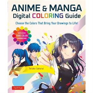 Anime  Manga Digital Coloring Guide by Teruko Sakurai