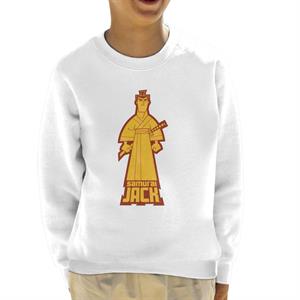 Samurai Jack Gold Pose Kid's Sweatshirt