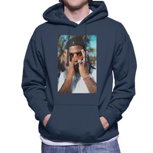 Burna Boy 7 Hat Close Up Men's Hooded Sweatshirt