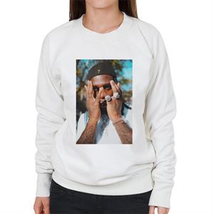 Burna Boy 7 Hat Close Up Women's Sweatshirt