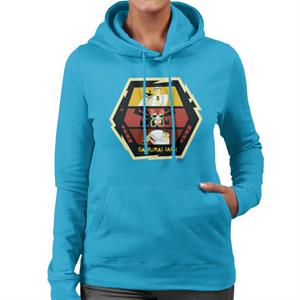 Samurai Jack Vs Aku Fight Montage Women's Hooded Sweatshirt