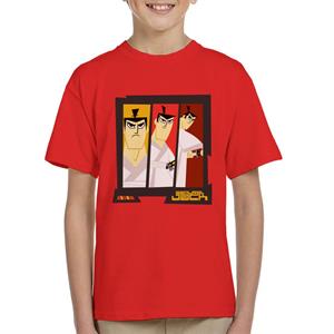 Samurai Jack Drawing Katana Montage Kid's T-Shirt