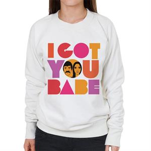 Sonny & Cher Headshot I Got You Babe Women's Sweatshirt