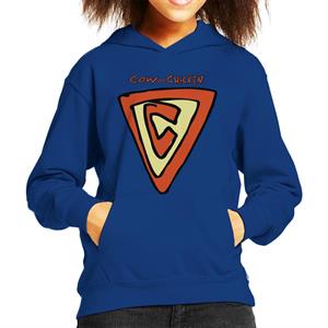 Cow and Chicken Supercow Kid's Hooded Sweatshirt