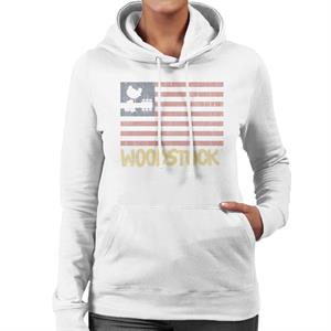 Woodstock Festival Flag Women's Hooded Sweatshirt