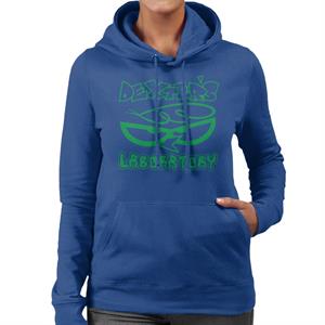 Dexter's Laboratory Logo Silhouette Women's Hooded Sweatshirt