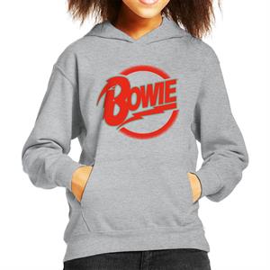 David Bowie Neon Logo Kid's Hooded Sweatshirt