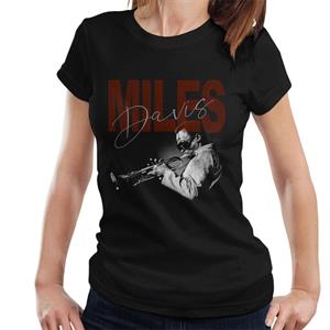 Miles Davis Playing Trumpet Women's T-Shirt