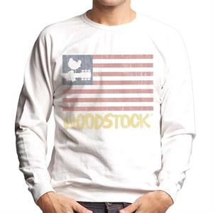 Woodstock Festival Flag Men's Sweatshirt