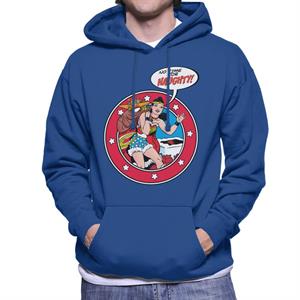 Wonder Woman Christmas No Time For Naughty Men's Hooded Sweatshirt