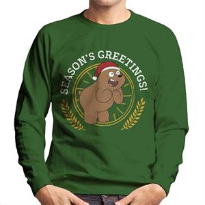 We Bare Bears Christmas Season's Greetings Men's Sweatshirt