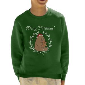 We Bare Bears Christmas Gingerbread Man Merry Xmas Kid's Sweatshirt