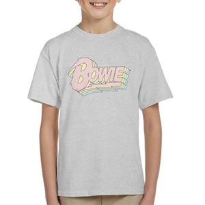 David Bowie Pastel Logo Kid's T-Shirt