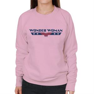 Wonder Woman Stars Logo Women's Sweatshirt