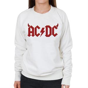 AC/DC Crimson Horns Logo Women's Sweatshirt