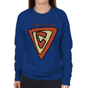 Cow and Chicken Supercow Women's Sweatshirt