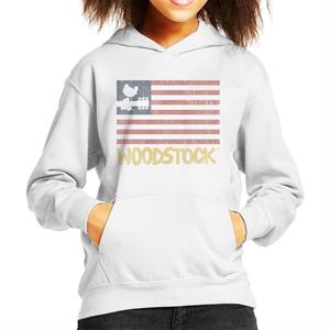 Woodstock Festival Flag Kid's Hooded Sweatshirt