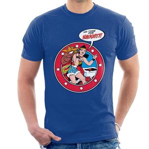 Wonder Woman Christmas No Time For Naughty Men's T-Shirt