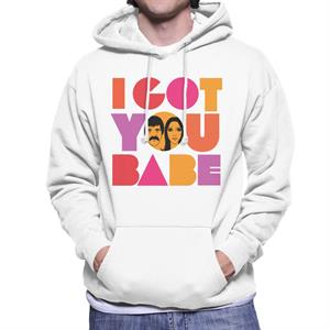 Sonny & Cher Headshot I Got You Babe Men's Hooded Sweatshirt