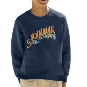 Aquaman Wave Logo Kid's Sweatshirt