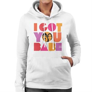 Sonny & Cher Headshot I Got You Babe Women's Hooded Sweatshirt