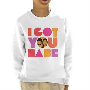 Sonny & Cher Headshot I Got You Babe Kid's Sweatshirt