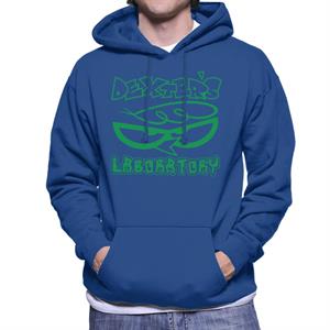 Dexter's Laboratory Logo Silhouette Men's Hooded Sweatshirt