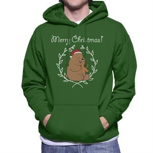 We Bare Bears Christmas Gingerbread Man Merry Xmas Men's Hooded Sweatshirt