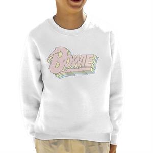 David Bowie Pastel Logo Kid's Sweatshirt