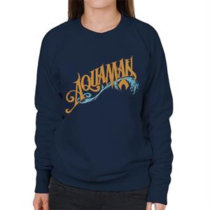 Aquaman Wave Logo Women's Sweatshirt